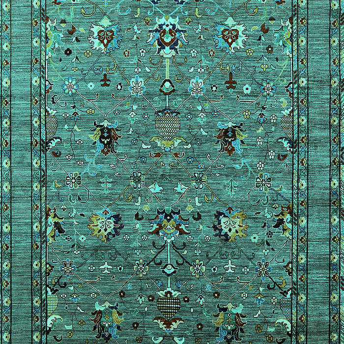 Oriental Turquoise Industrial Rug, urb2301turq