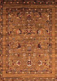 Oriental Orange Industrial Rug, urb2301org