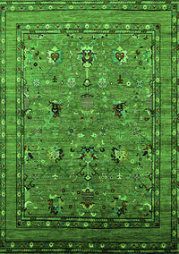 Oriental Green Industrial Rug, urb2301grn