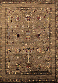 Oriental Brown Industrial Rug, urb2301brn