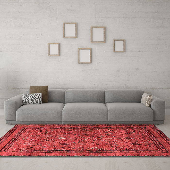 Traditional Red Washable Rugs