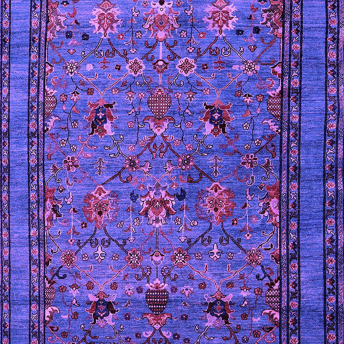Machine Washable Oriental Purple Traditional Area Rugs, wshurb2302pur