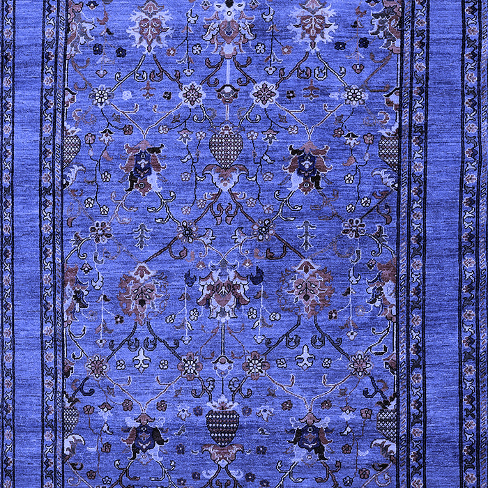 Oriental Blue Traditional Rug, urb2302blu