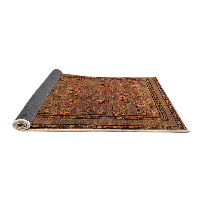 Sideview of Oriental Orange Traditional Rug, urb2302org