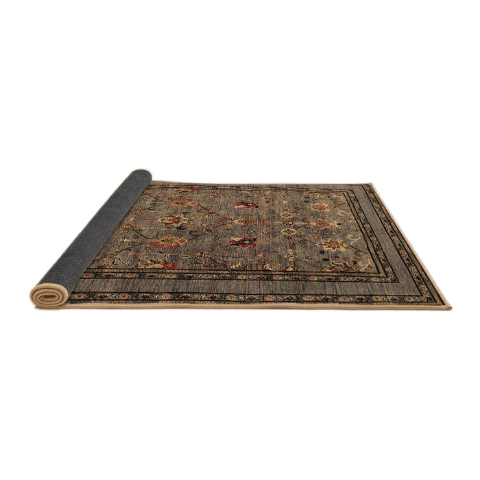 Sideview of Oriental Brown Traditional Rug, urb2302brn