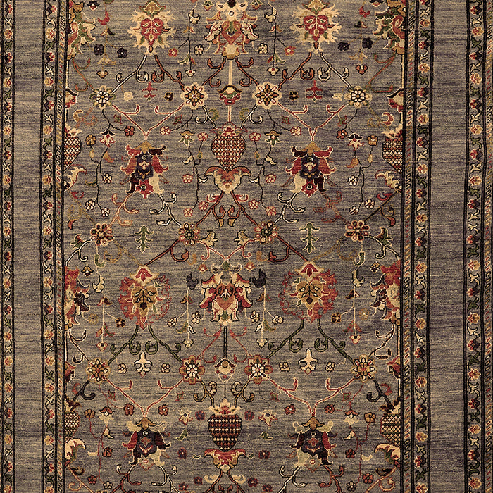 Machine Washable Oriental Brown Traditional Rug, wshurb2302brn