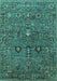 Oriental Turquoise Industrial Rug, urb2303turq