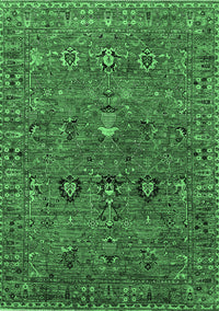 Oriental Emerald Green Industrial Rug, urb2303emgrn