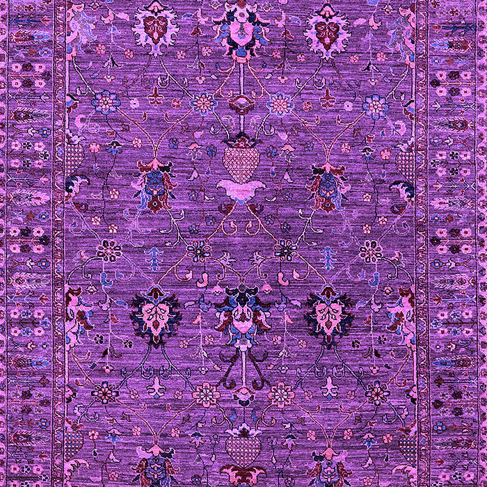 Machine Washable Oriental Purple Industrial Area Rugs, wshurb2303pur
