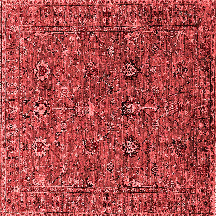 Machine Washable Oriental Red Industrial Rug, wshurb2303red