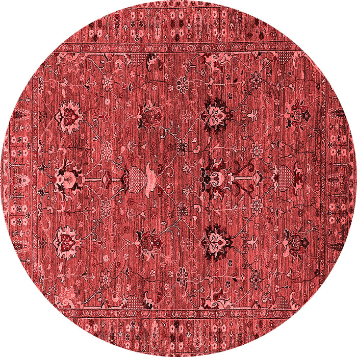 Machine Washable Oriental Red Industrial Rug, wshurb2303red