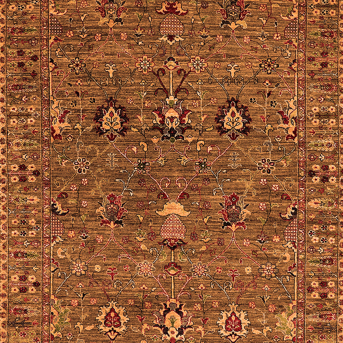 Machine Washable Oriental Orange Industrial Area Rugs, wshurb2303org