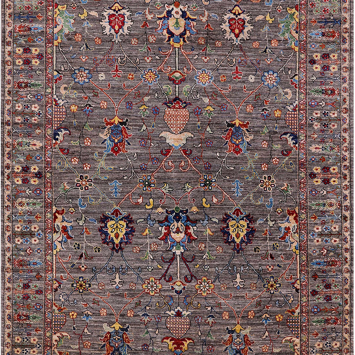 Machine Washable Industrial Modern Red Brown Rug, wshurb2303