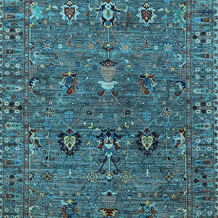 Oriental Light Blue Industrial Rug, urb2303lblu