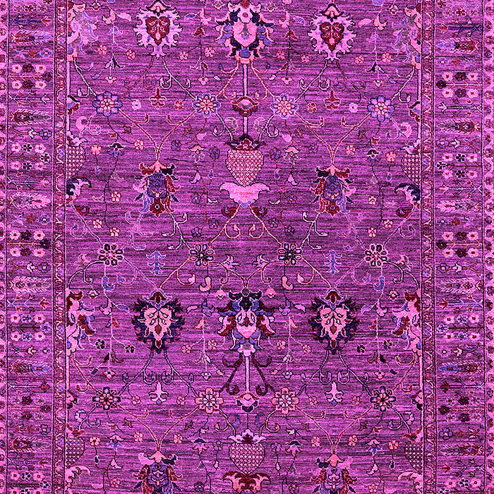 Machine Washable Oriental Pink Industrial Rug, wshurb2303pnk