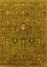 Oriental Yellow Industrial Rug, urb2303yw