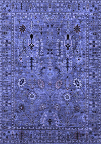 Oriental Blue Industrial Rug, urb2304blu