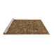 Sideview of Machine Washable Oriental Brown Industrial Rug, wshurb2304brn