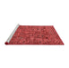 Industrial Red Washable Rugs