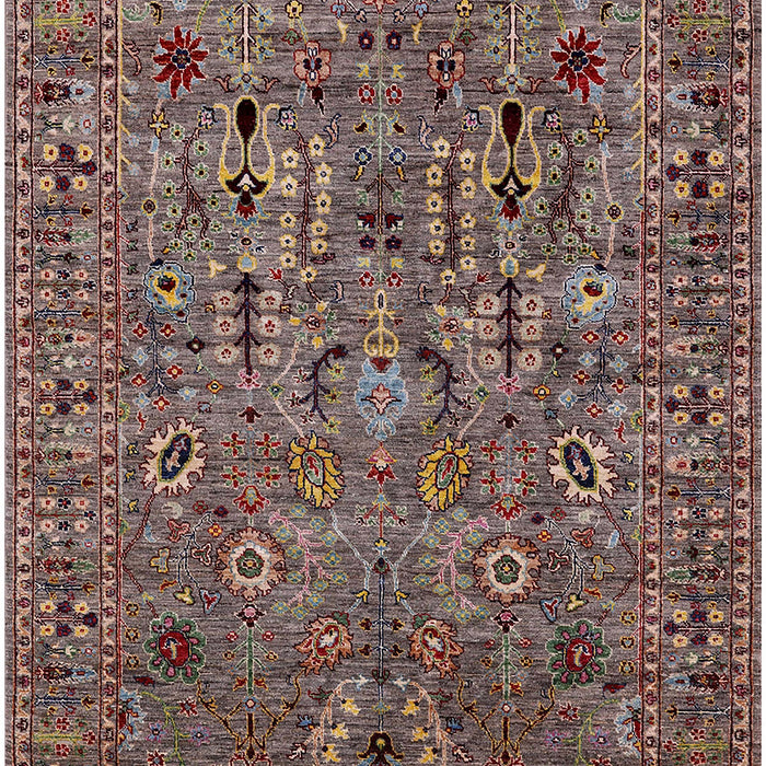 Machine Washable Industrial Modern Red Brown Rug, wshurb2304