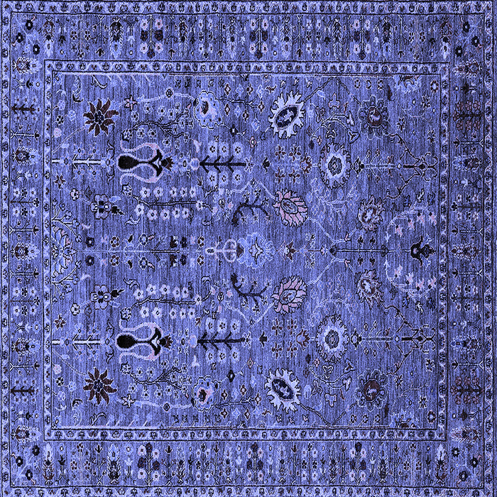 Square Oriental Blue Industrial Rug, urb2304blu