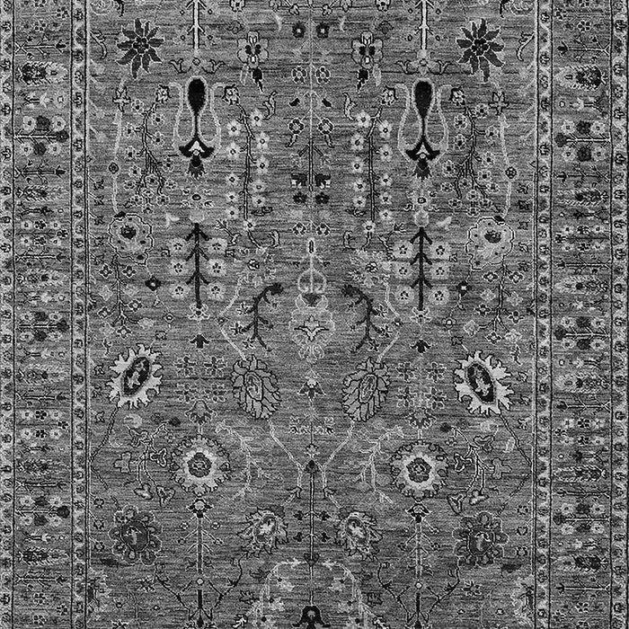 Machine Washable Oriental Gray Industrial Rug, wshurb2304gry