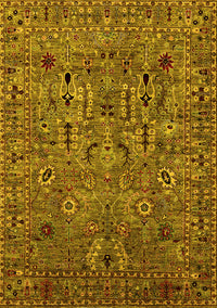 Oriental Yellow Industrial Rug, urb2304yw