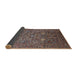 Sideview of Mid-Century Modern Red Brown Oriental Rug, urb2305