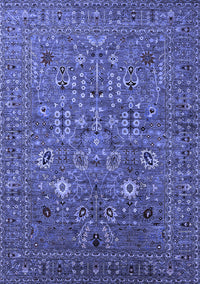 Oriental Blue Industrial Rug, urb2305blu