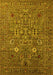 Oriental Yellow Industrial Rug, urb2305yw