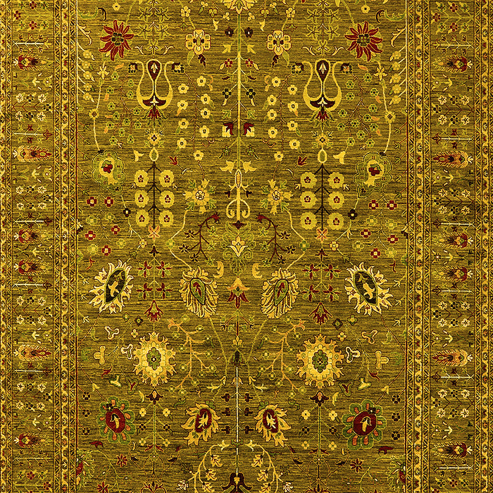 Oriental Yellow Industrial Rug, urb2305yw
