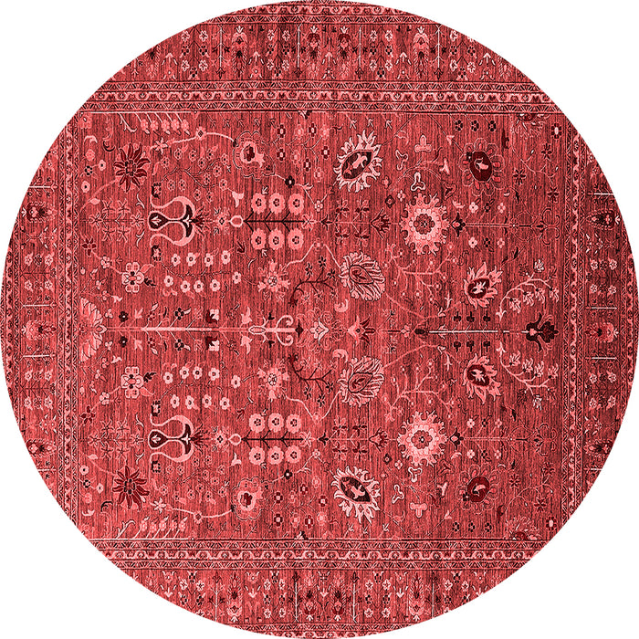 Machine Washable Oriental Red Industrial Rug, wshurb2305red
