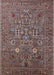 Mid-Century Modern Red Brown Oriental Rug, urb2305