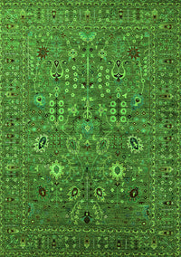 Oriental Green Industrial Rug, urb2305grn