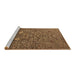 Sideview of Machine Washable Oriental Brown Industrial Rug, wshurb2305brn