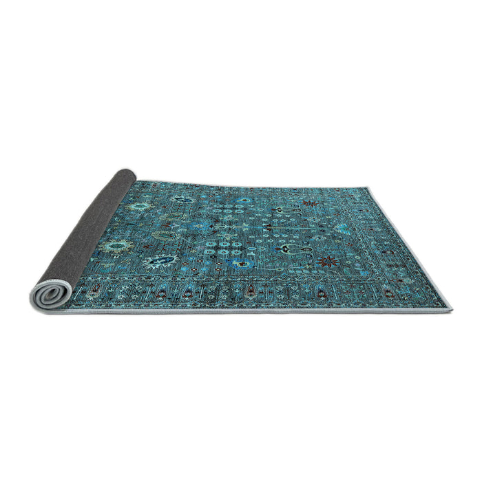 Sideview of Oriental Light Blue Industrial Rug, urb2305lblu