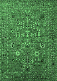 Oriental Emerald Green Industrial Rug, urb2305emgrn