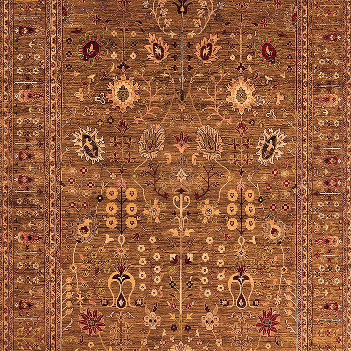 Machine Washable Oriental Orange Industrial Area Rugs, wshurb2305org
