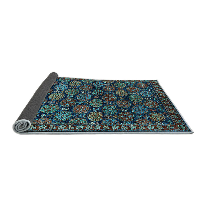 Sideview of Oriental Light Blue Industrial Rug, urb2306lblu
