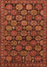 Machine Washable Oriental Orange Industrial Area Rugs, wshurb2306org