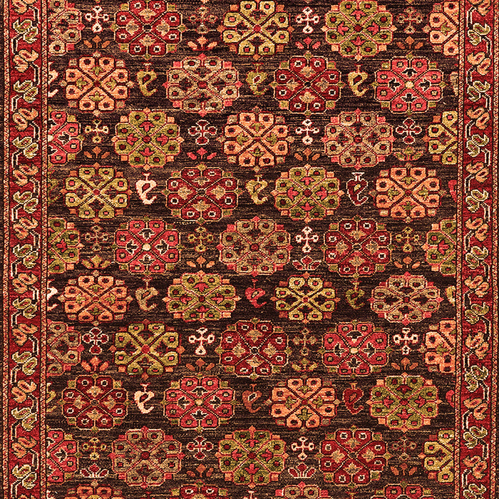 Machine Washable Oriental Orange Industrial Area Rugs, wshurb2306org