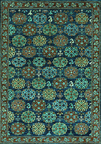 Oriental Turquoise Industrial Rug, urb2306turq