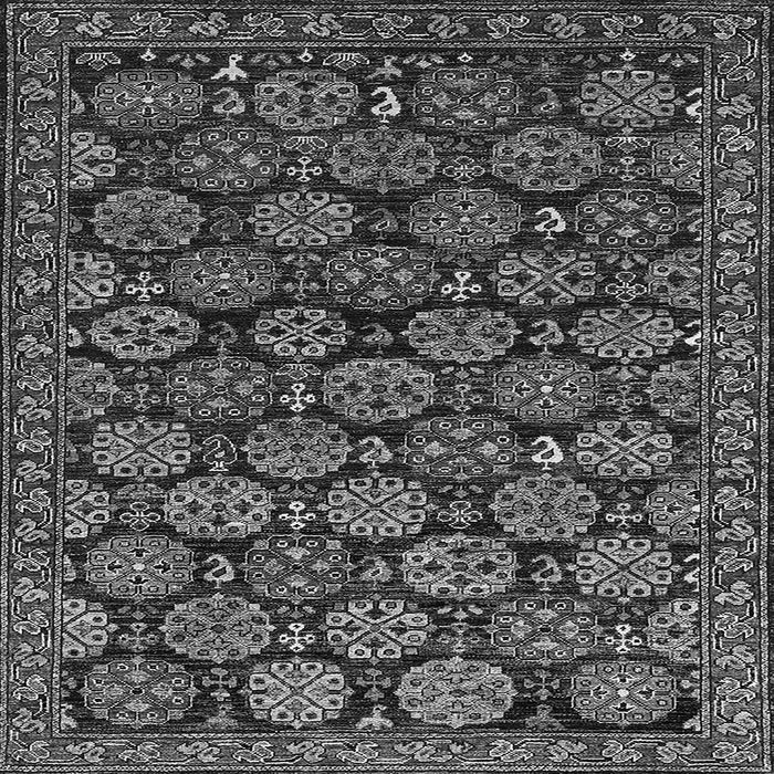 Square Oriental Gray Industrial Rug, urb2306gry
