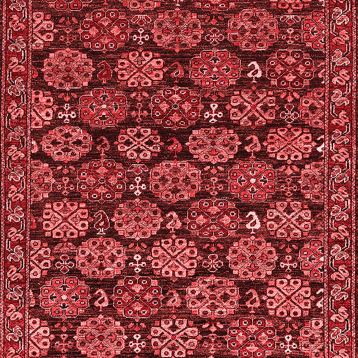 Machine Washable Oriental Red Industrial Rug, wshurb2306red