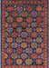 Mid-Century Modern Deep Red Oriental Rug, urb2306