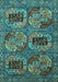 Oriental Turquoise Industrial Rug, urb2307turq