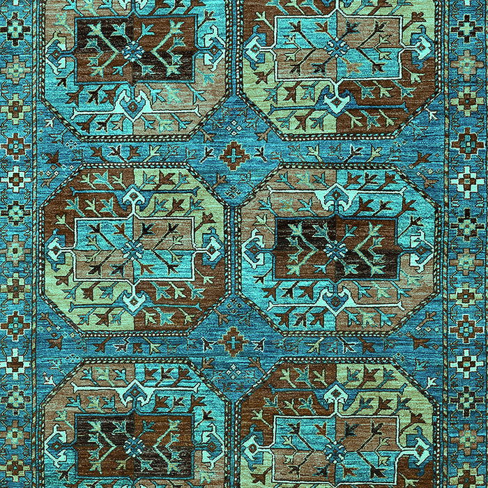 Oriental Turquoise Industrial Rug, urb2307turq