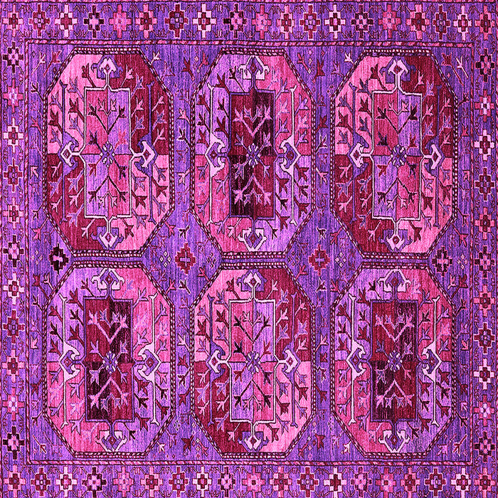 Square Machine Washable Oriental Pink Industrial Rug, wshurb2307pnk
