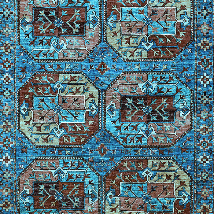Oriental Light Blue Industrial Rug, urb2307lblu