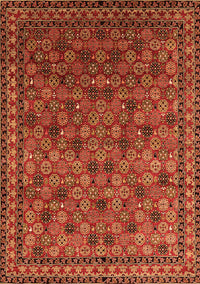 Oriental Orange Industrial Rug, urb2308org